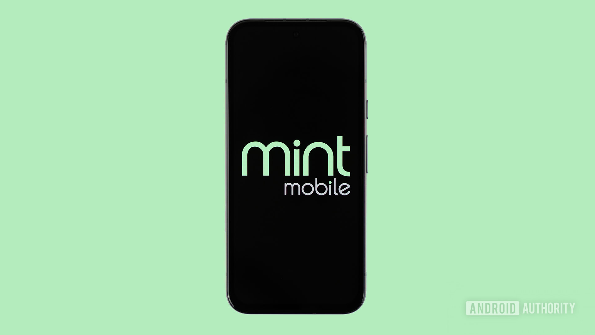 Smartphone showing Mint Mobile App interface