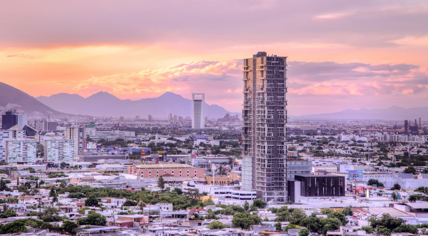 Urban skyline of Monterrey, Mexico
