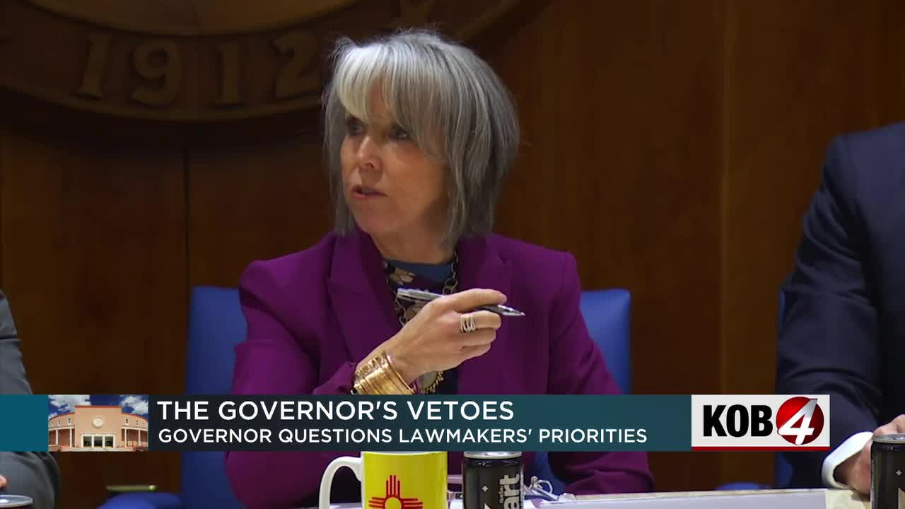 New Mexico governor vetoes 18 bills, questions lawmakers’ priorities