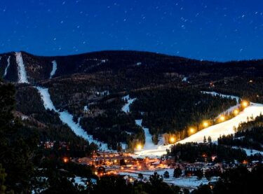 Night skiing at Angel Fire Resort