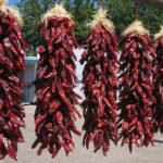 Ristras of New Mexico red chiles