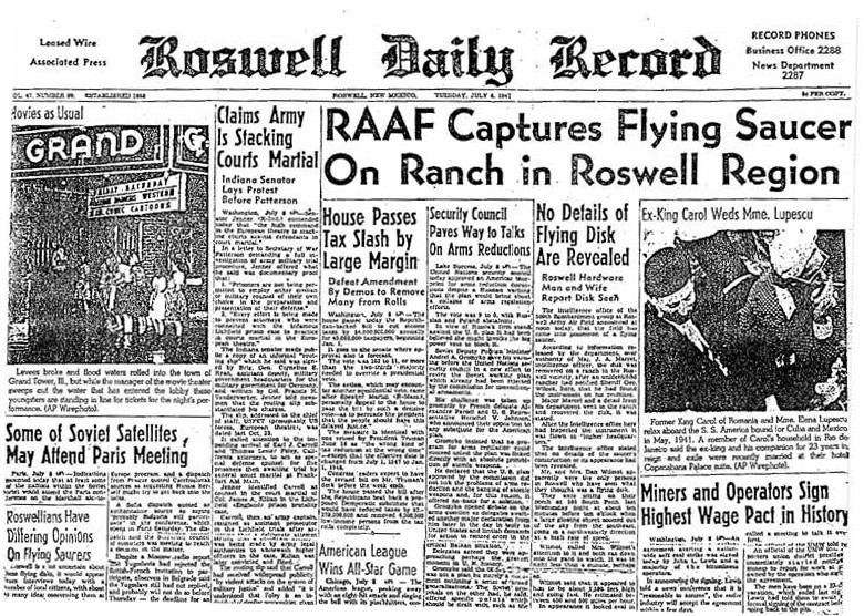 Headline that captured the world's attention