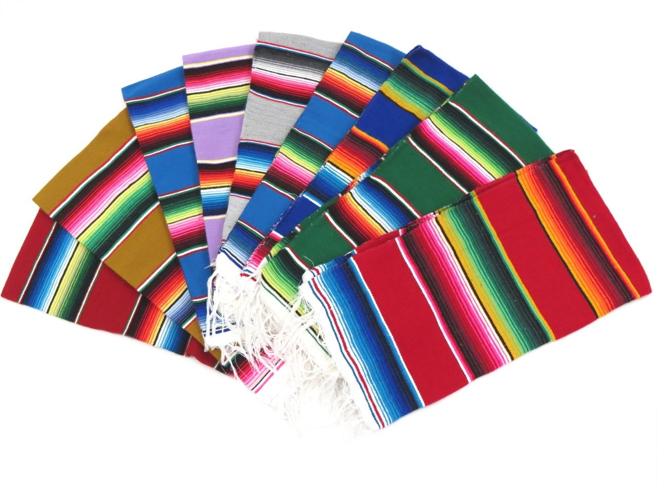 A colorful Mexican sarape, ideal as a decoration or gift