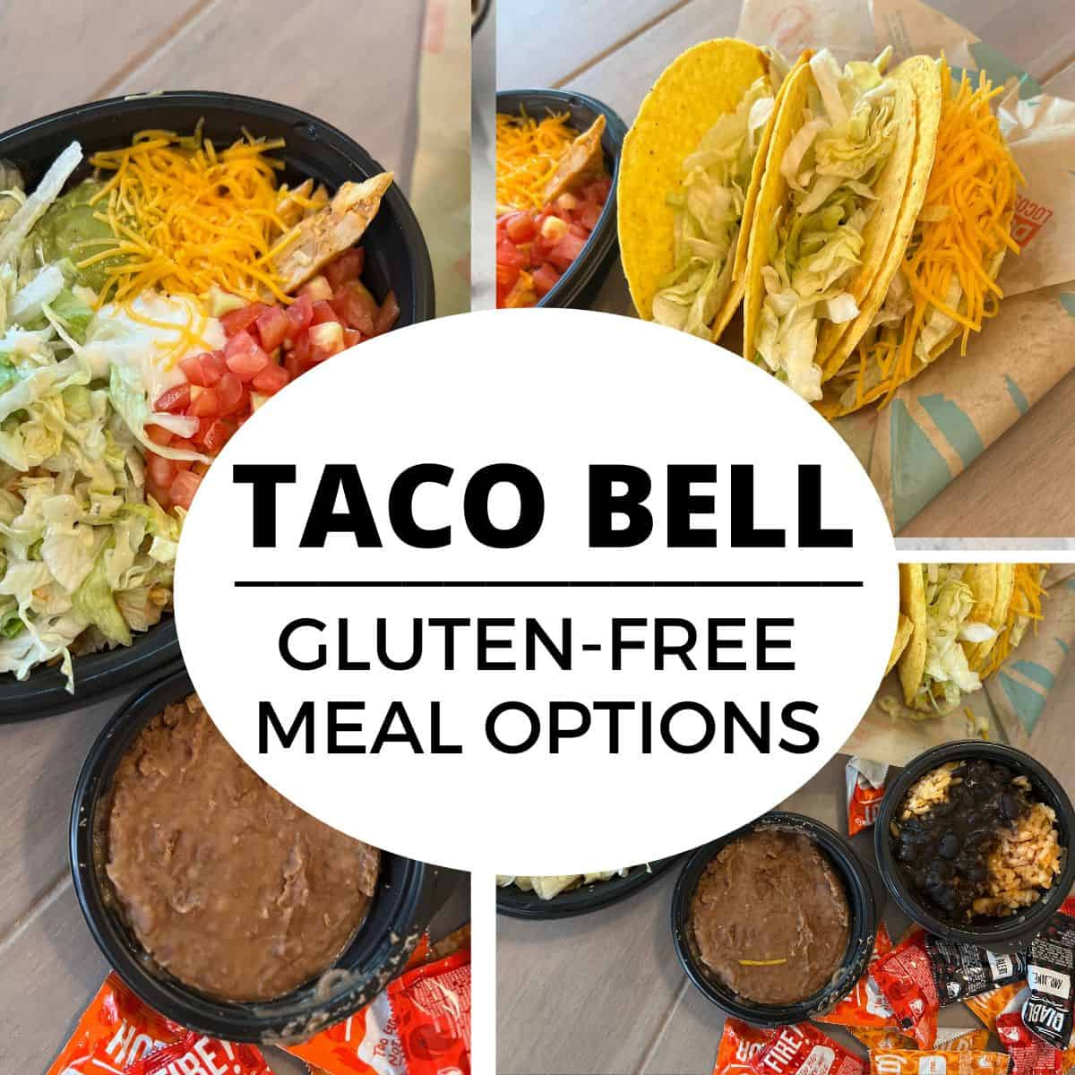 Crunchy tacos and beans from Taco Bell