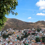 Colorful buildings on the hills in Guanajuato