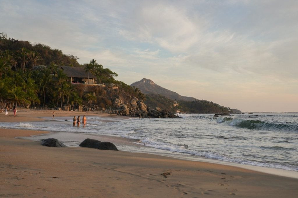 Colorful buildings in Sayulita, Mexico, highlighting the town's vibrant atmosphere
