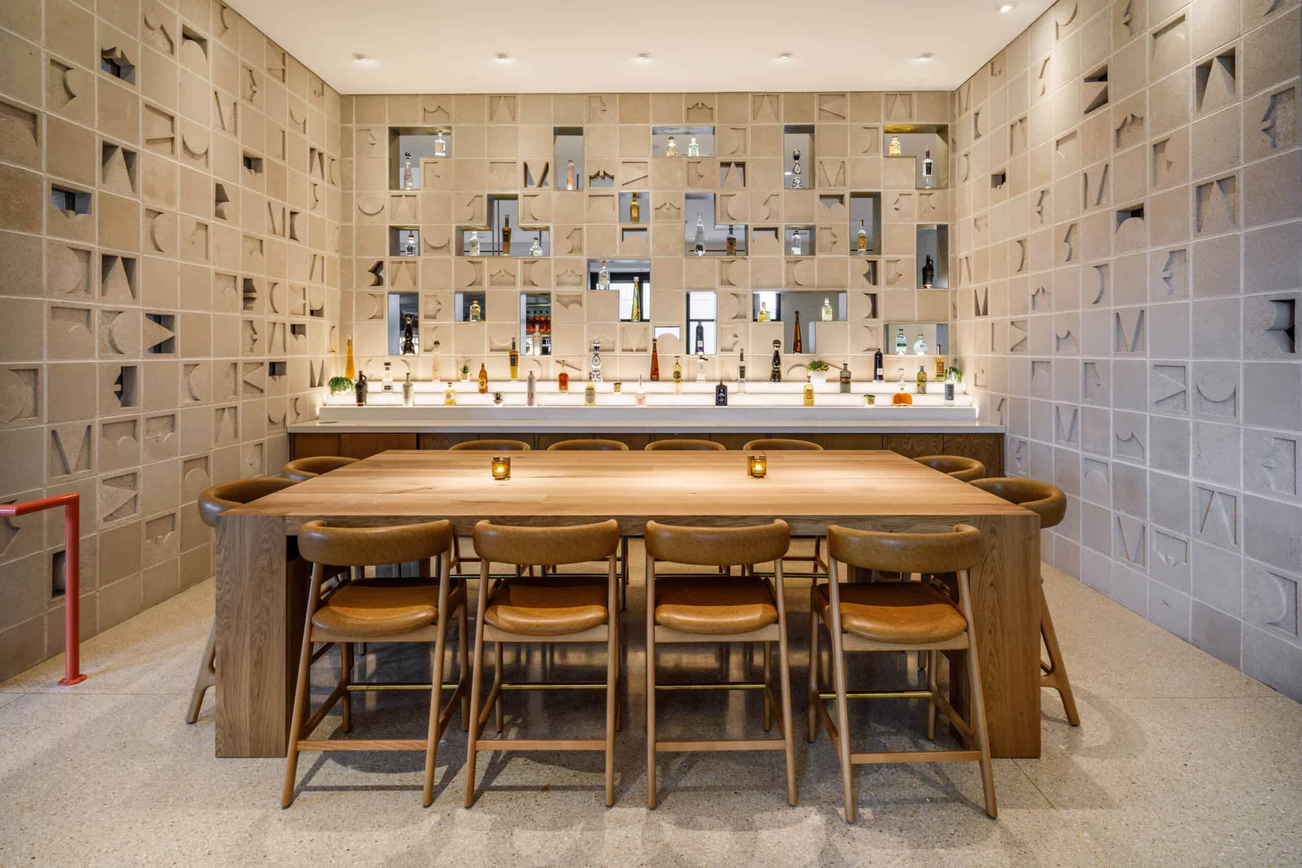 The Agave Table at VERDAD True Modern Mexican, showcasing a homage to agave