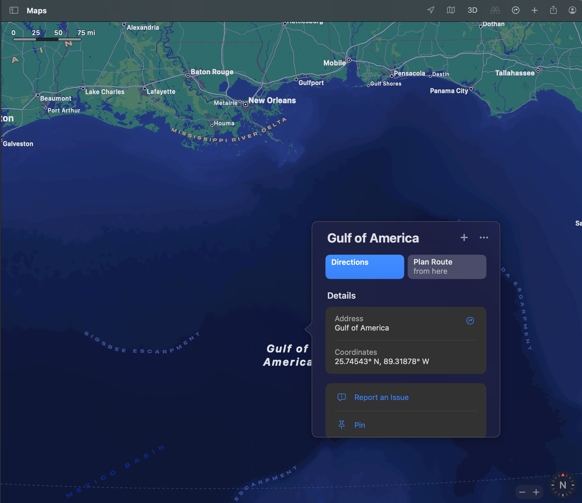 Gulf of Mexico from space, showcasing its vastness