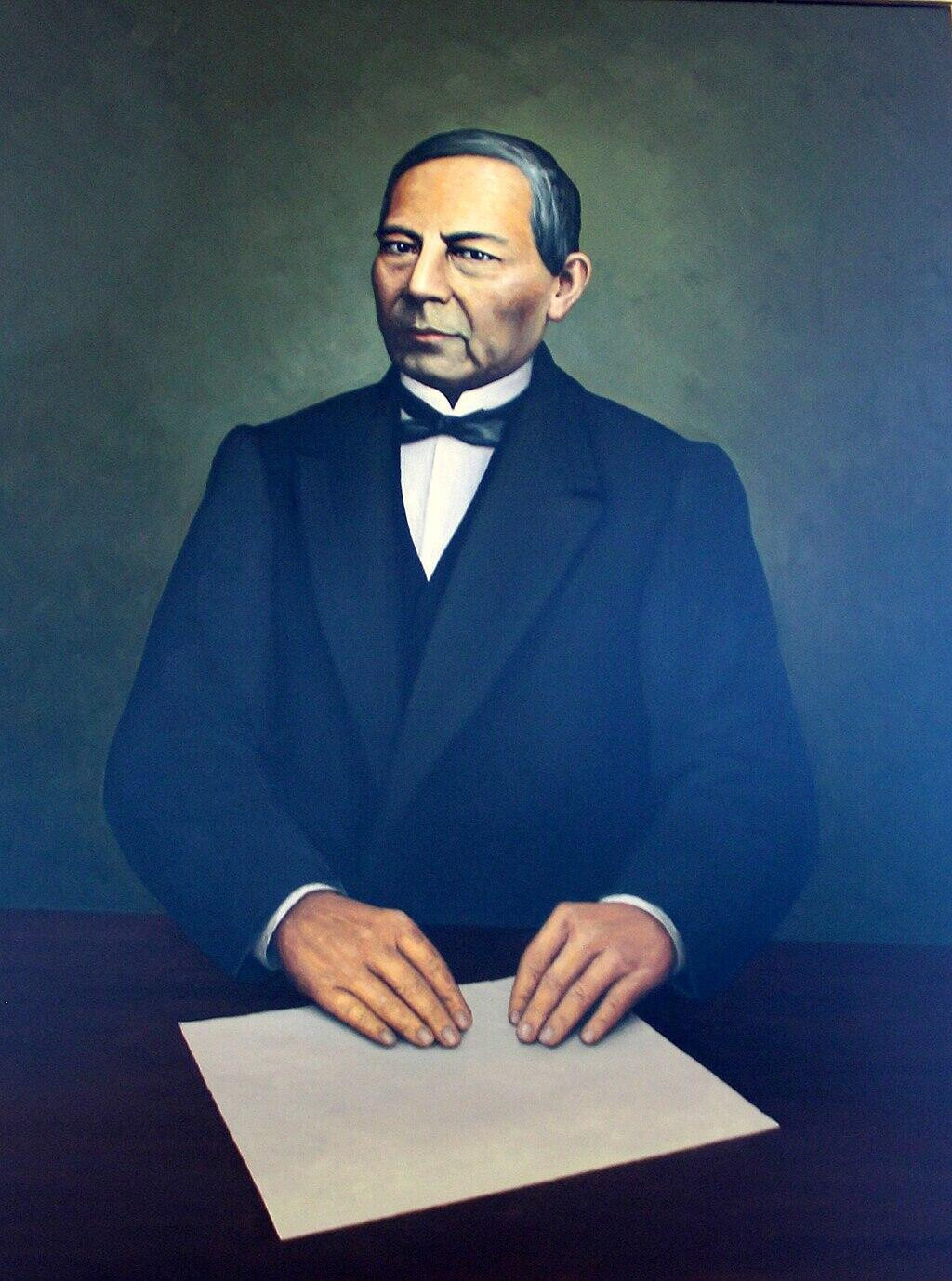 A drawing of Benito Juarez