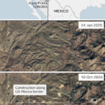 Construction along the US-Mexico border.