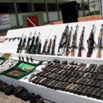 Confiscated AK-47s in Mexico