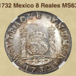 1732 Mexico 8 Reales MS63
