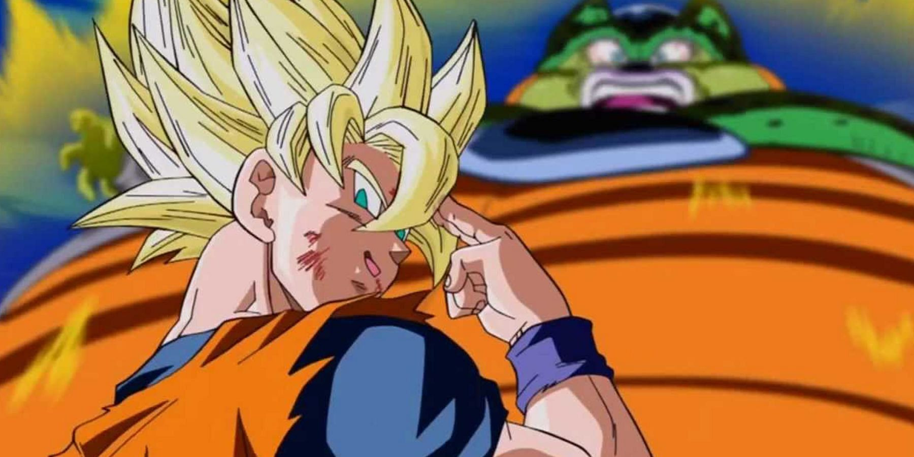 Super Saiyan Goku holding the flag of Mexico, sparking controversy for using AI to honor Akira Toriyama's death