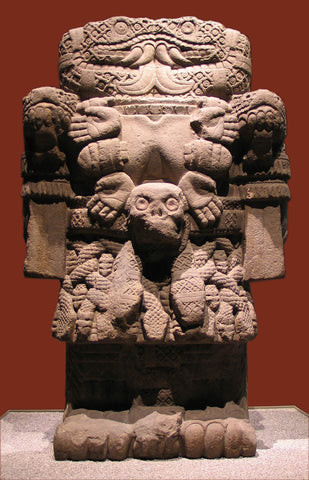 Coatlicue Sculpture at the National Museum of Anthropology in Mexico