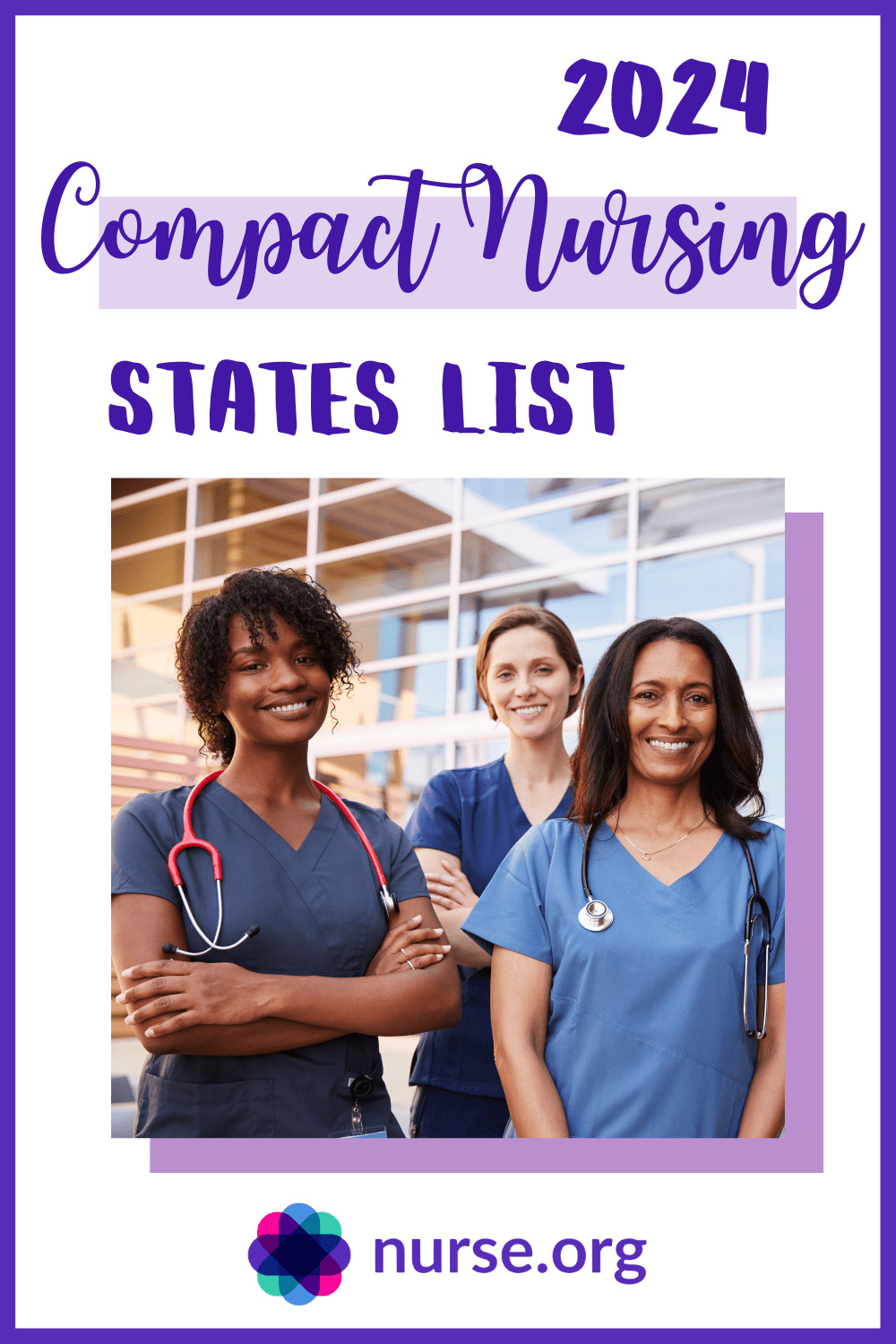 Map of compact nursing states in the USA