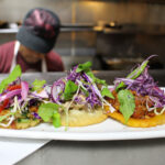 Salbutes trio at The Mayan Cafe, Louisville, KY. Photo by Delilah Snell.