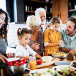 multigenerational family in the kitchen