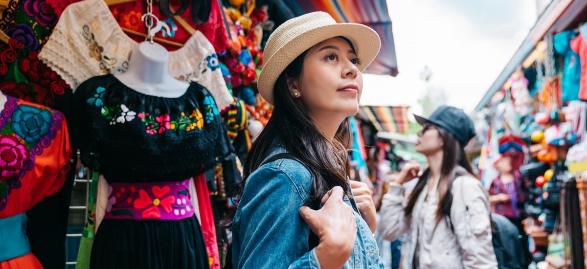 Woman in a Mexican market