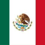 The national flag of Mexico