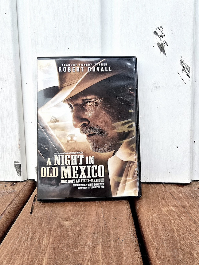 Robert Duvall in A Night in Old Mexico looking off into the distance