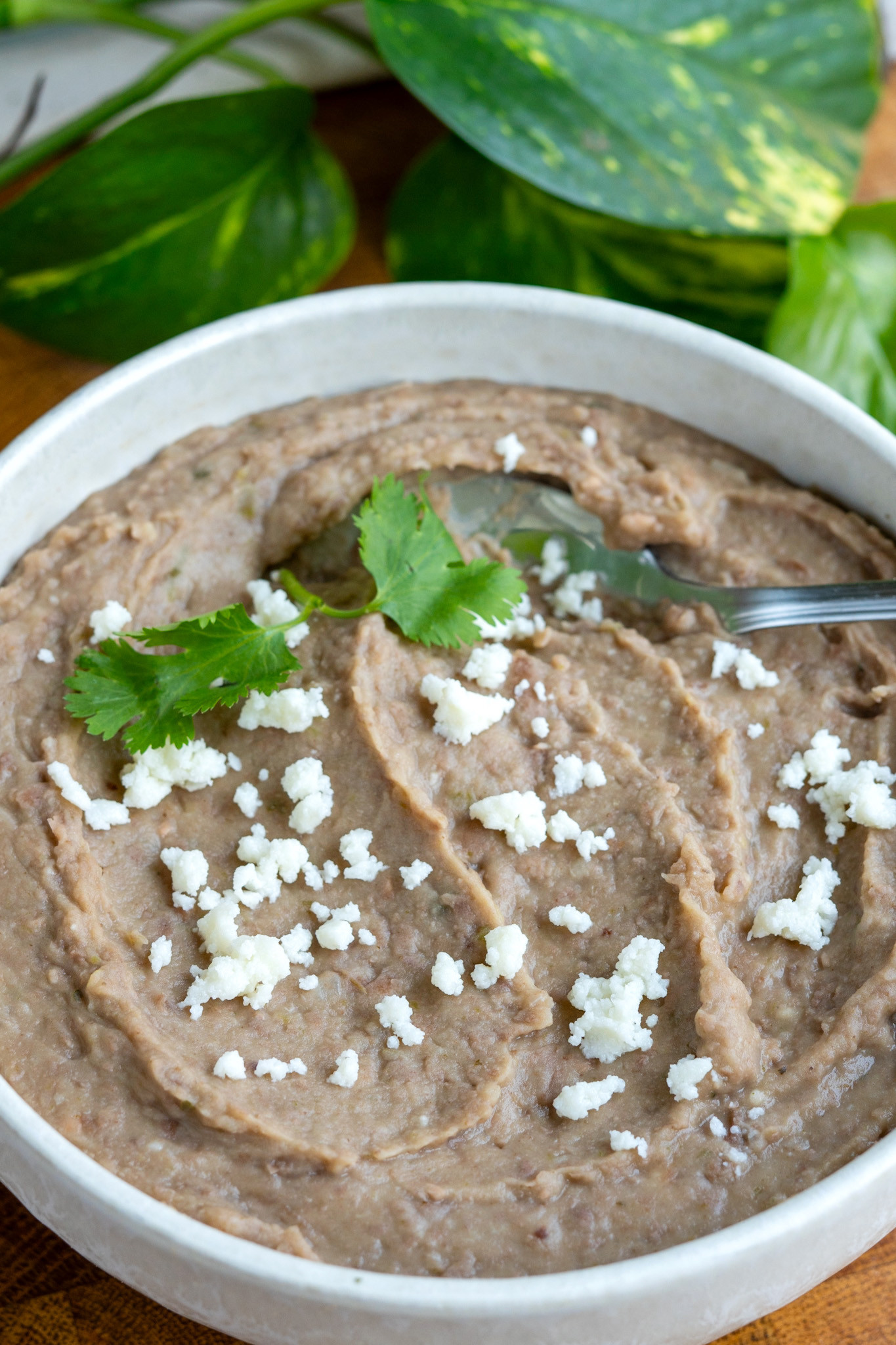 Preparing Refried Beans