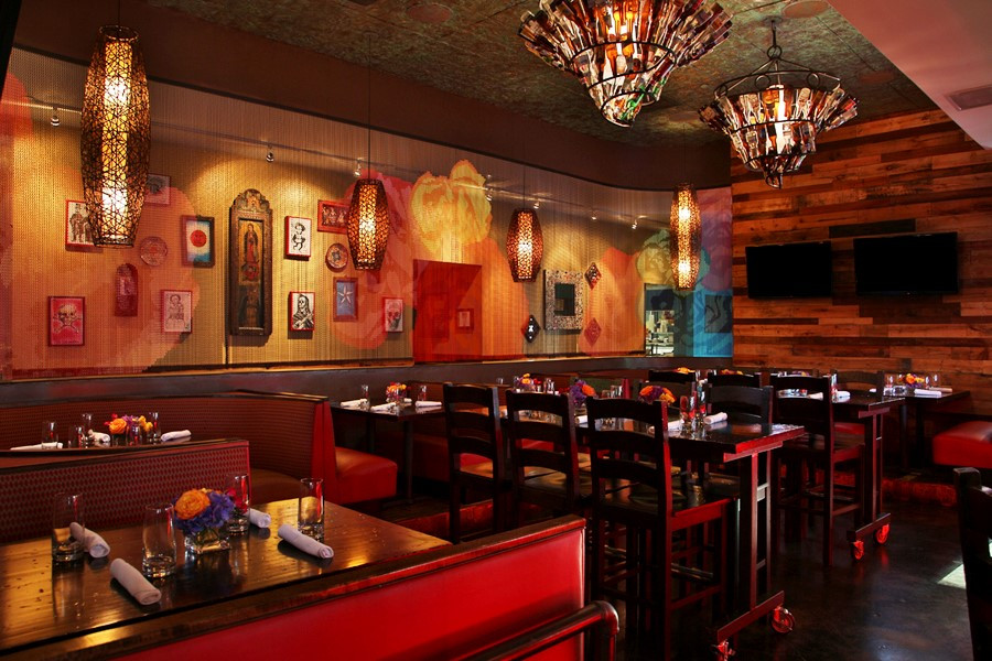 Wild Salsa's lively and colorful decor creates a festive atmosphere for diners.