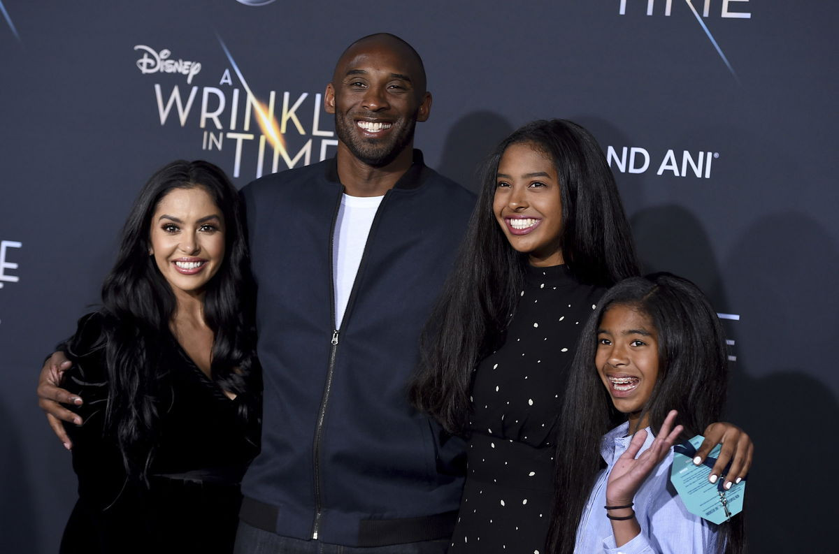 Vanessa Bryant at the world premiere of “A Wrinkle in Time” in Los Angeles with Kobe Bryant, Natalia Bryant and Gianna Maria-Onore Bryant