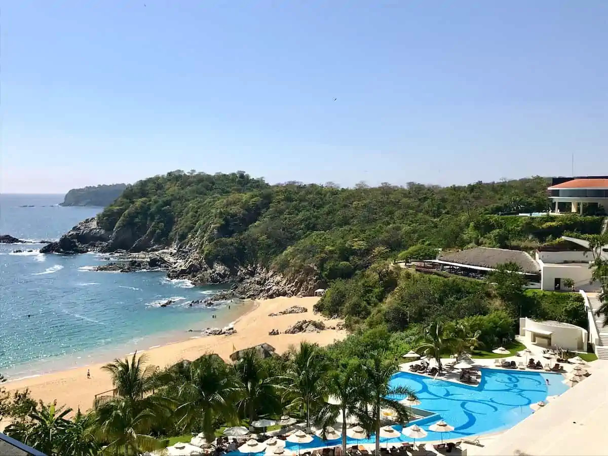 A serene view of one of Huatulco's beautiful bays