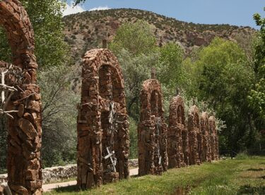 Stone arches at Santuario de Chimayo