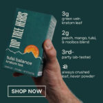 Peach tulsi green vein kratom tea bags offer a convenient and delicious way to enjoy kratom while traveling