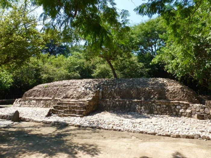 Ancient ruins at the Copalita Archeological site