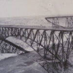 Second Railroad Bridge Building Across the Canadian - 1901