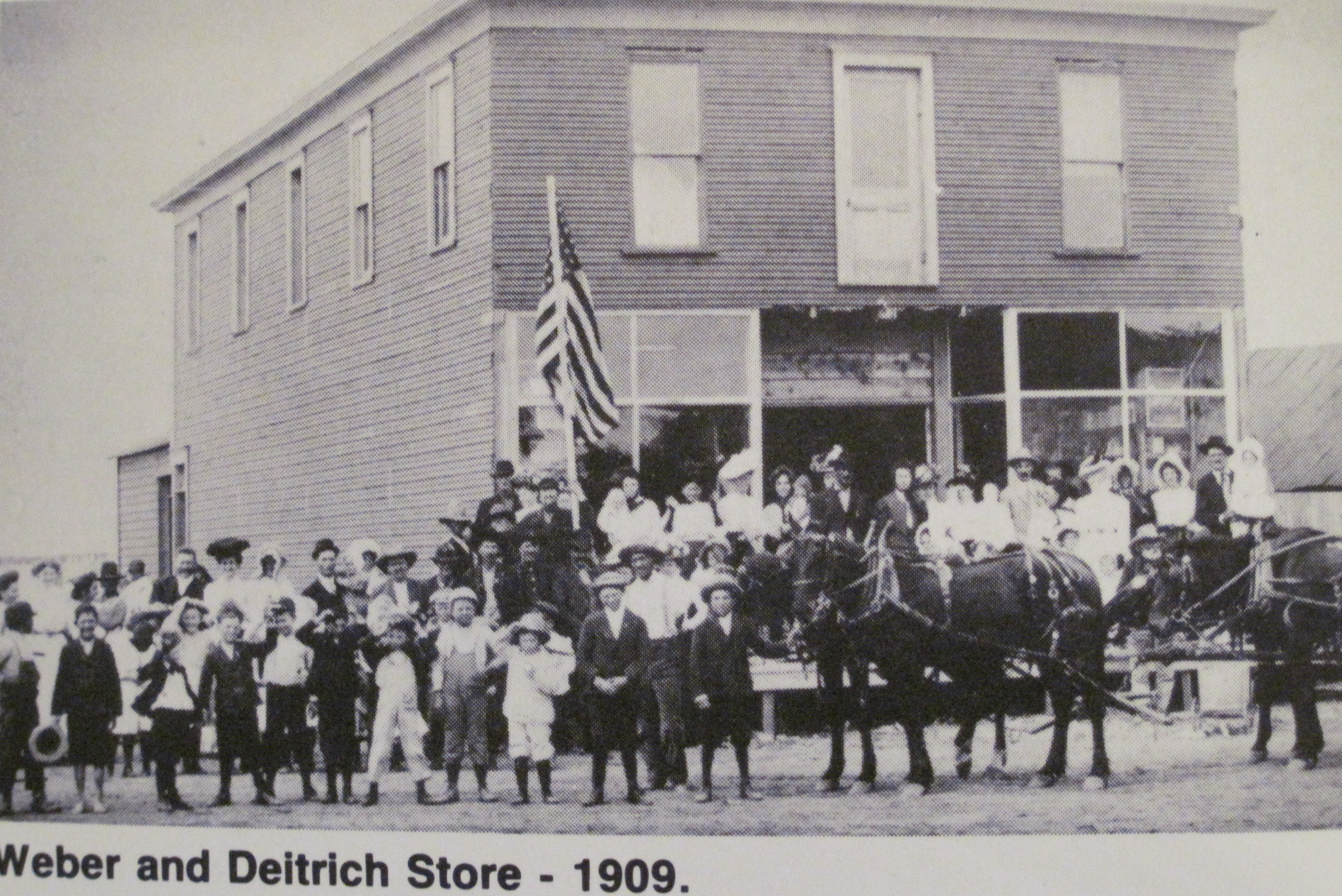 Weber and Dietrich Store, originally built by the Burns family