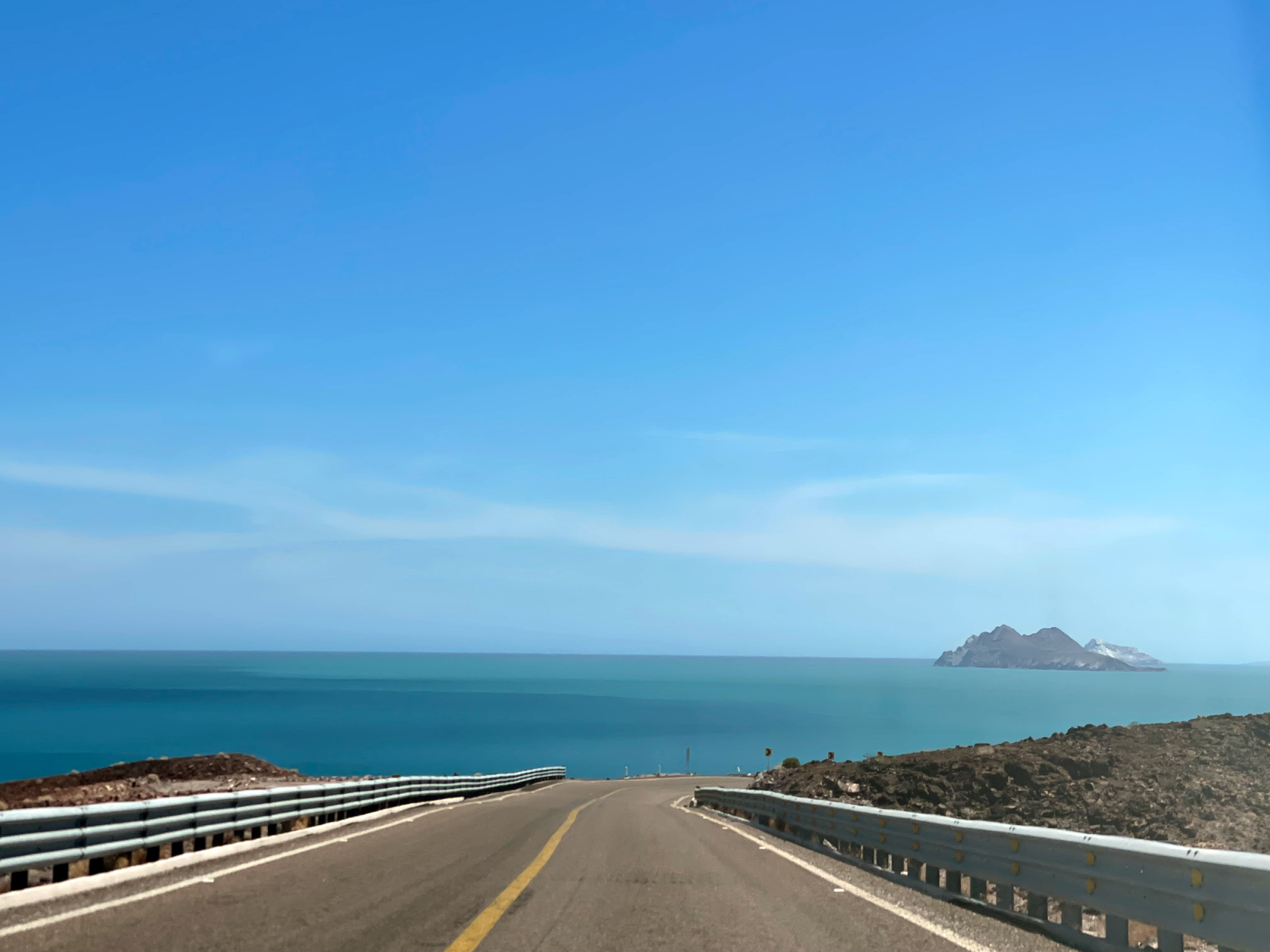 Panoramic ocean view while driving the Baja, showcasing the beauty of the region