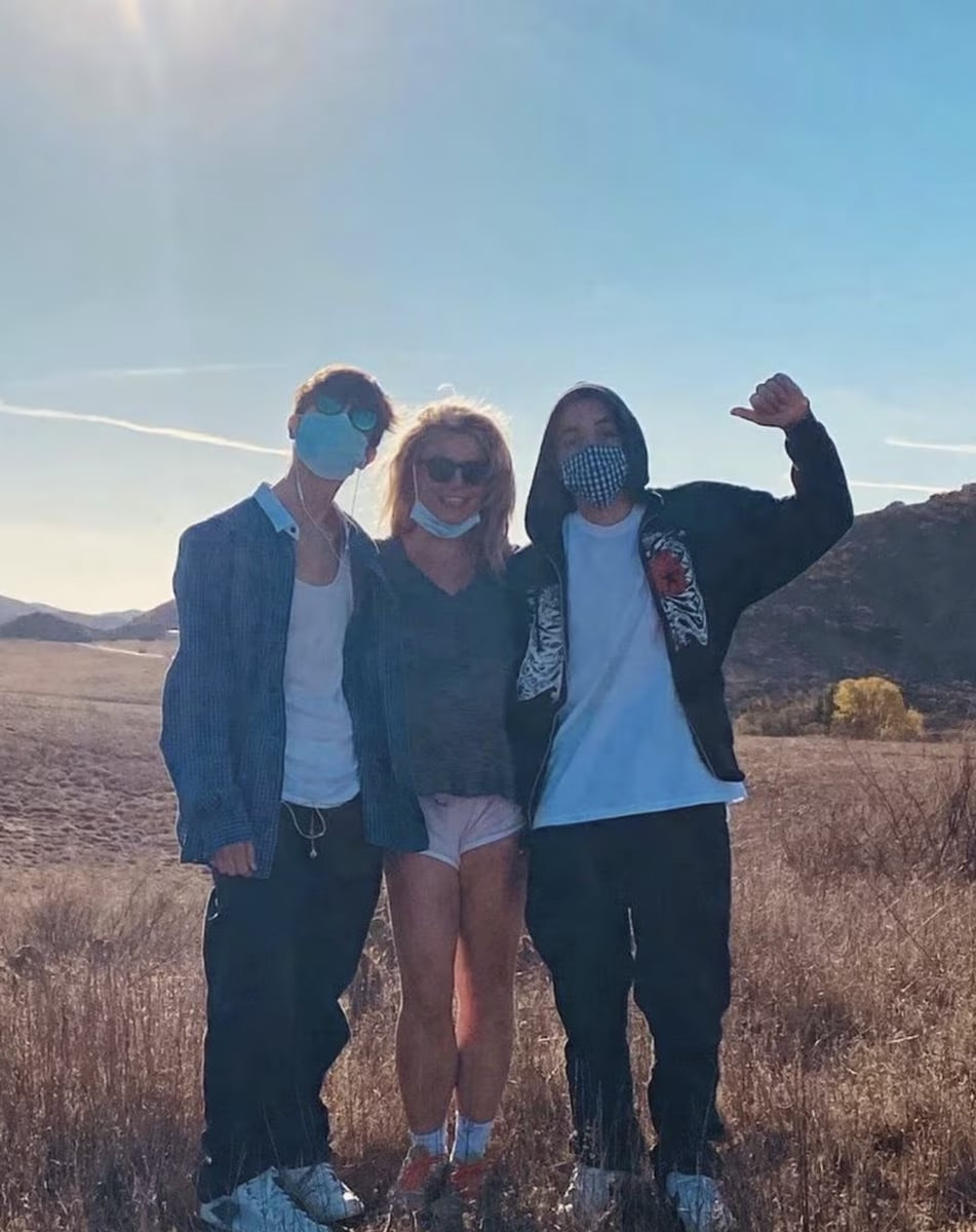 Britney Spears with her sons, reflecting on their bond (2021)