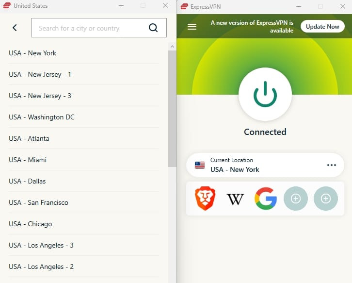 ExpressVPN US Servers