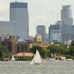 Lake Bde Maka Ska, formerly Lake Calhoun, is the largest lake in Minneapolis