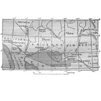 Map illustrating the Gadsden Purchase and its geographical context