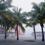 Heavy rains from Hurricane Helene fall over Cancun, Quintana Roo State, Mexico, on September 24, 2024.