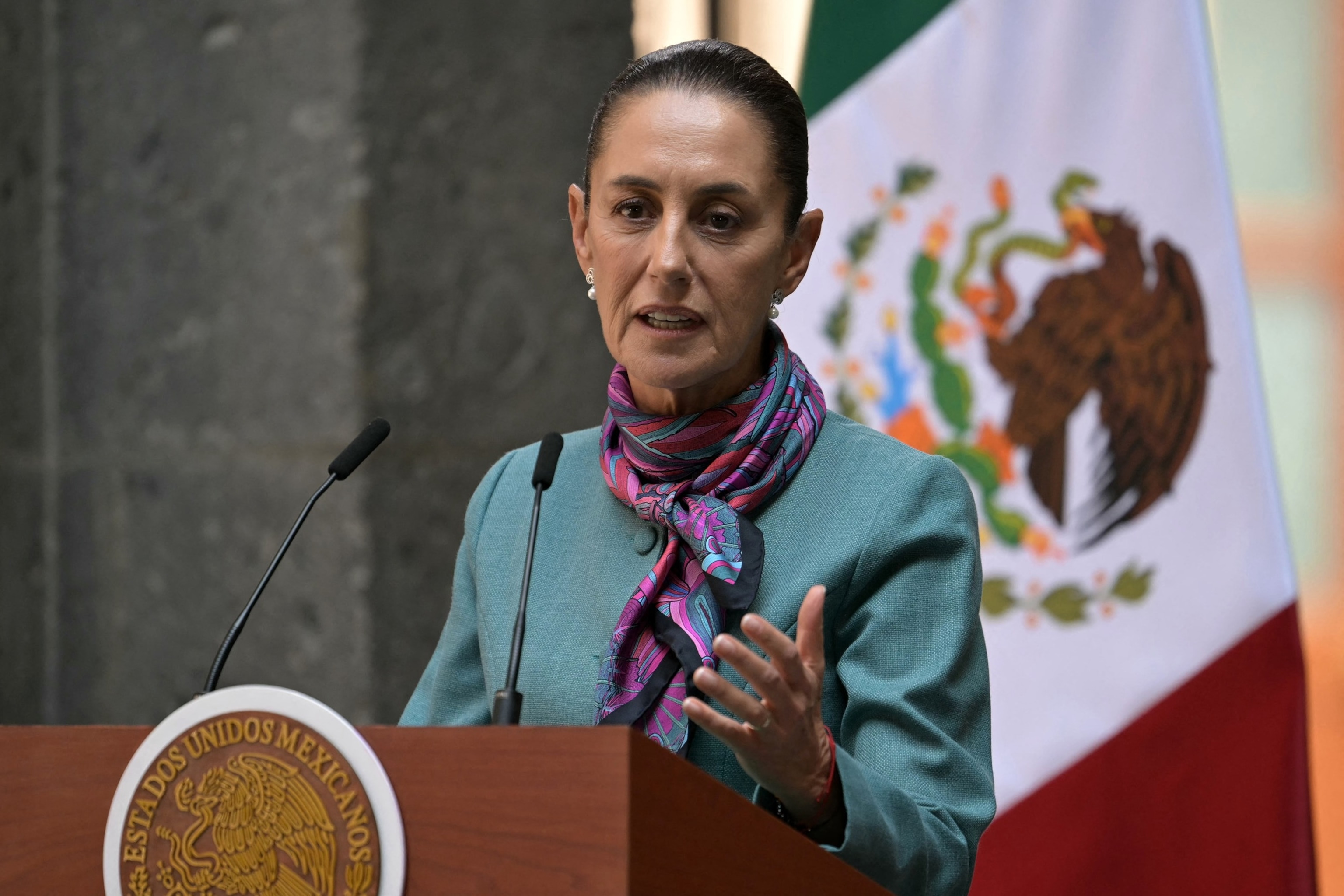 Mexican President Claudia Sheinbaum discussing border strategy with U.S. counterparts