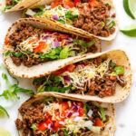 Mexican tacos on a plate