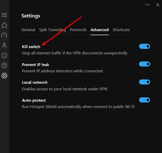 Hotspot Shield Kill Switch