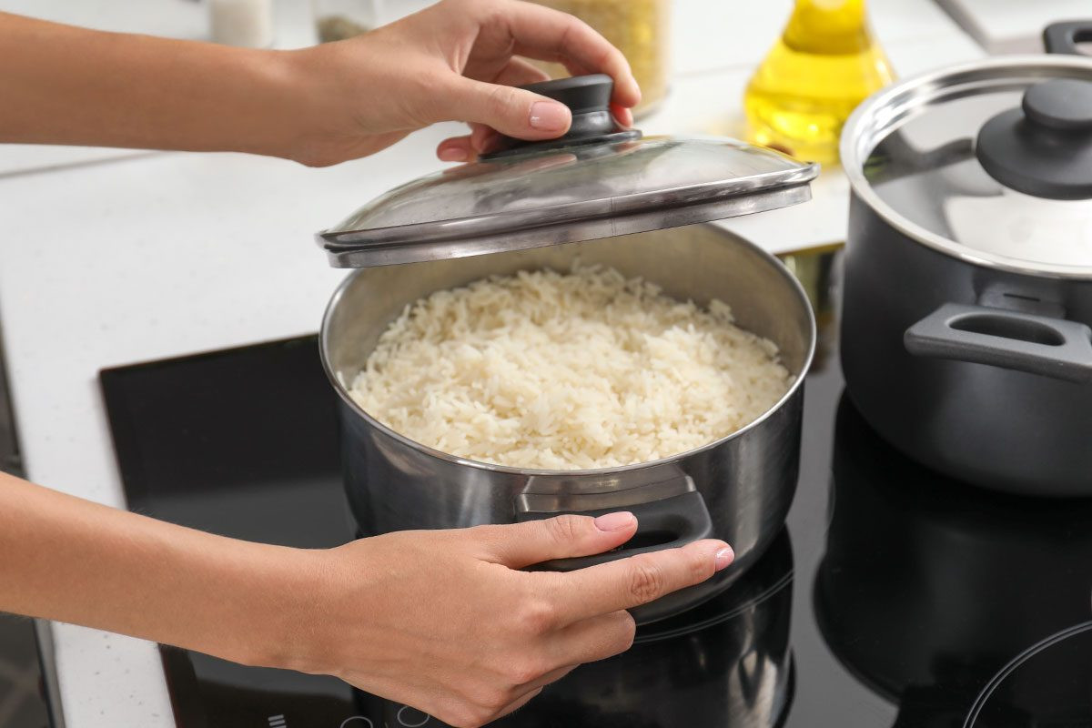 Stovetop Reheating of Rice