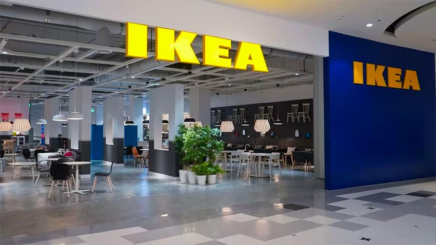 IKEA products in a living room