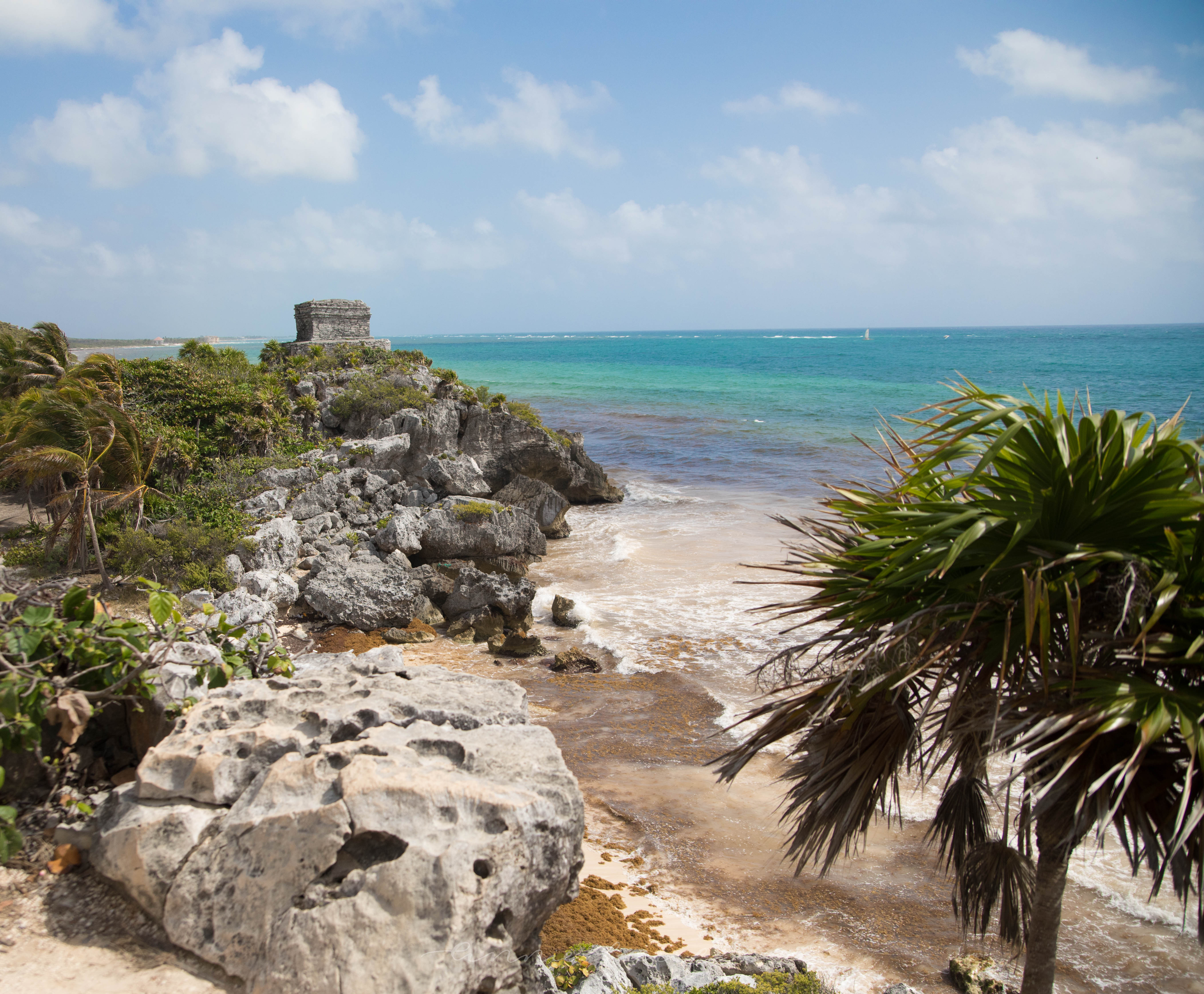 Ruins of Tulum at Tulum National Park Mexico