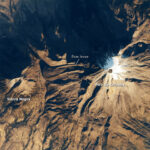 Pico de Orizaba seen from space