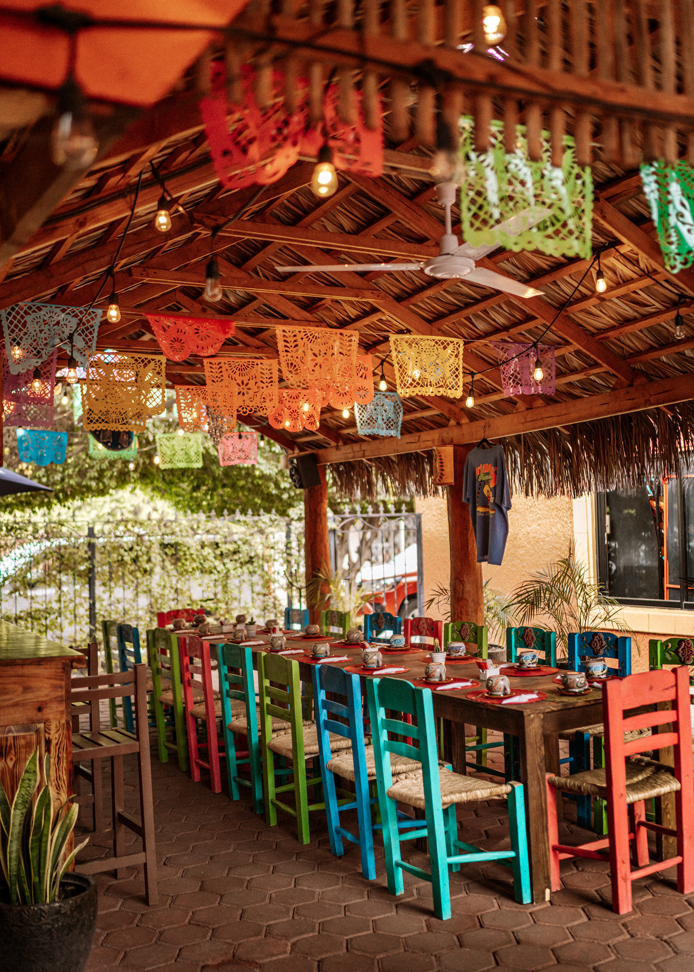 Inside Orlando's Restaurante, showcasing traditional Mexican decor.