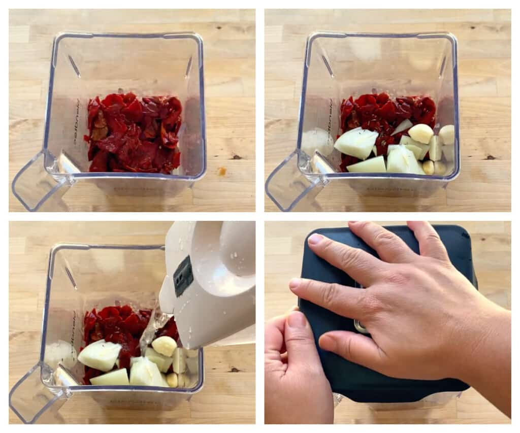 Dried chili peppers used to make red chile sauce.
