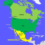 Manzanillo Map North America