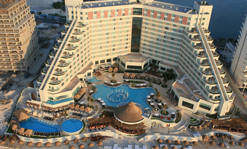 ME Cancun by Melia aerial view